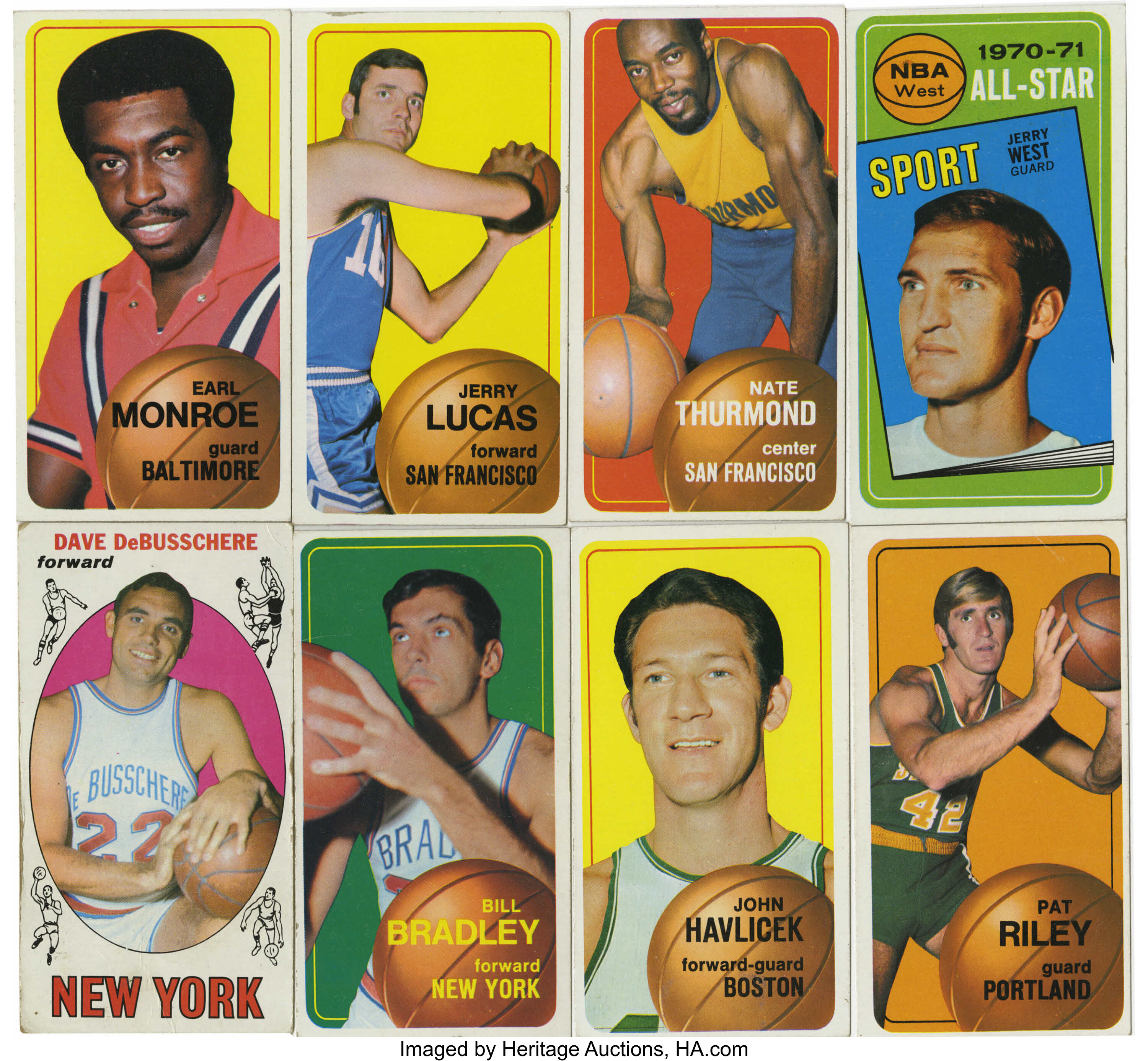 1969-1971 Topps Basketball Group Lot of 24. Group consists of one | Lot  #10374 | Heritage Auctions