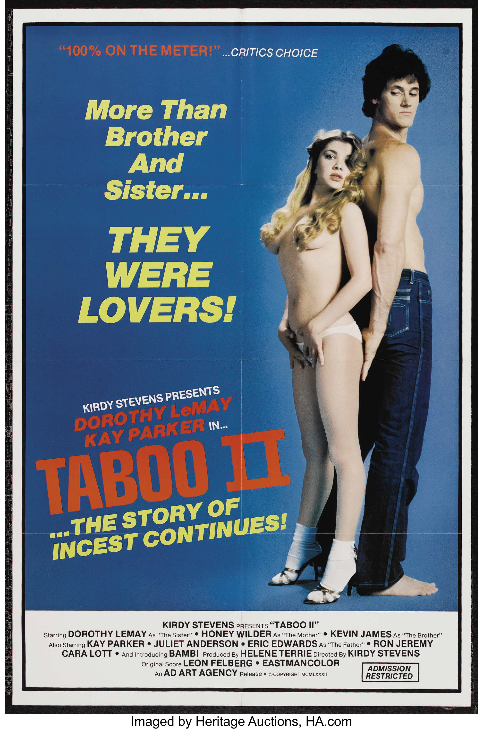 Taboo II (Ad Art Agency, 1982). One Sheet (27