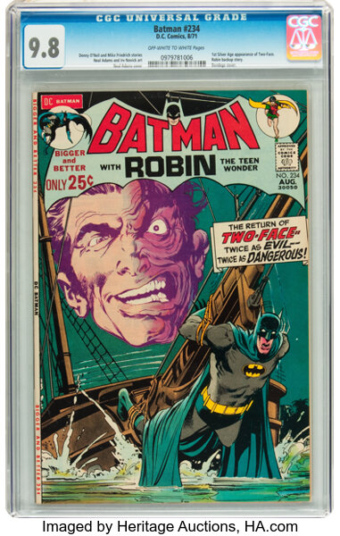 Batman #234 (DC, 1971) CGC NM/MT  Off-white to white pages.... | Lot  #91086 | Heritage Auctions