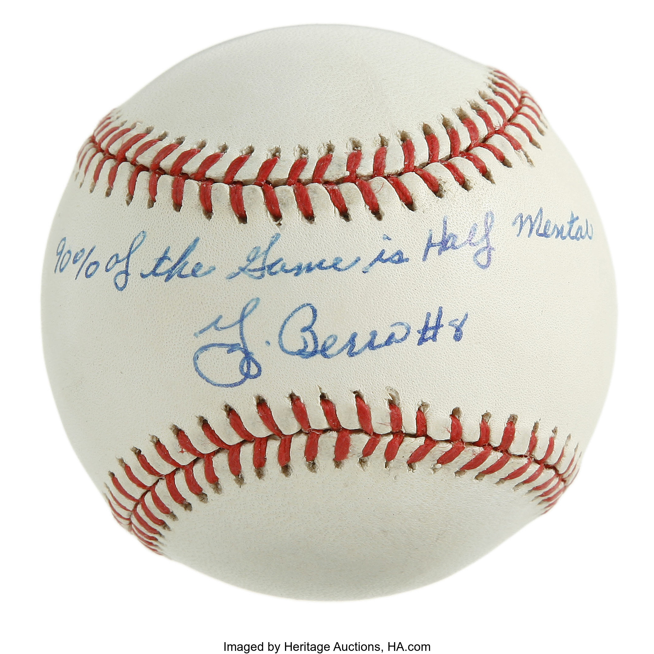 YOGI BERRA - AUTOGRAPHED SIGNED BASEBALL