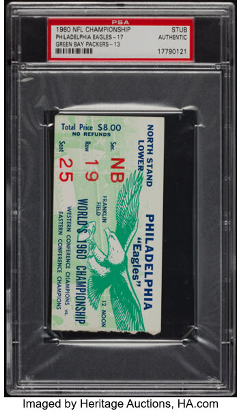 Philadelphia Eagles Football Original Vintage Sports Ticket Stubs for sale