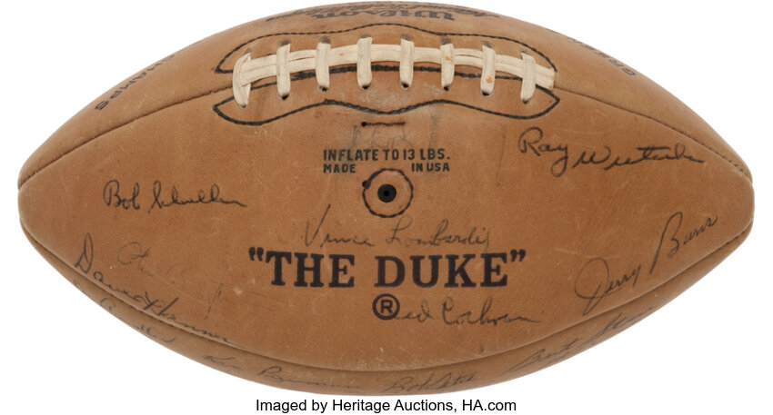 1963 Wilson The Duke Presentational Game Ball from the World