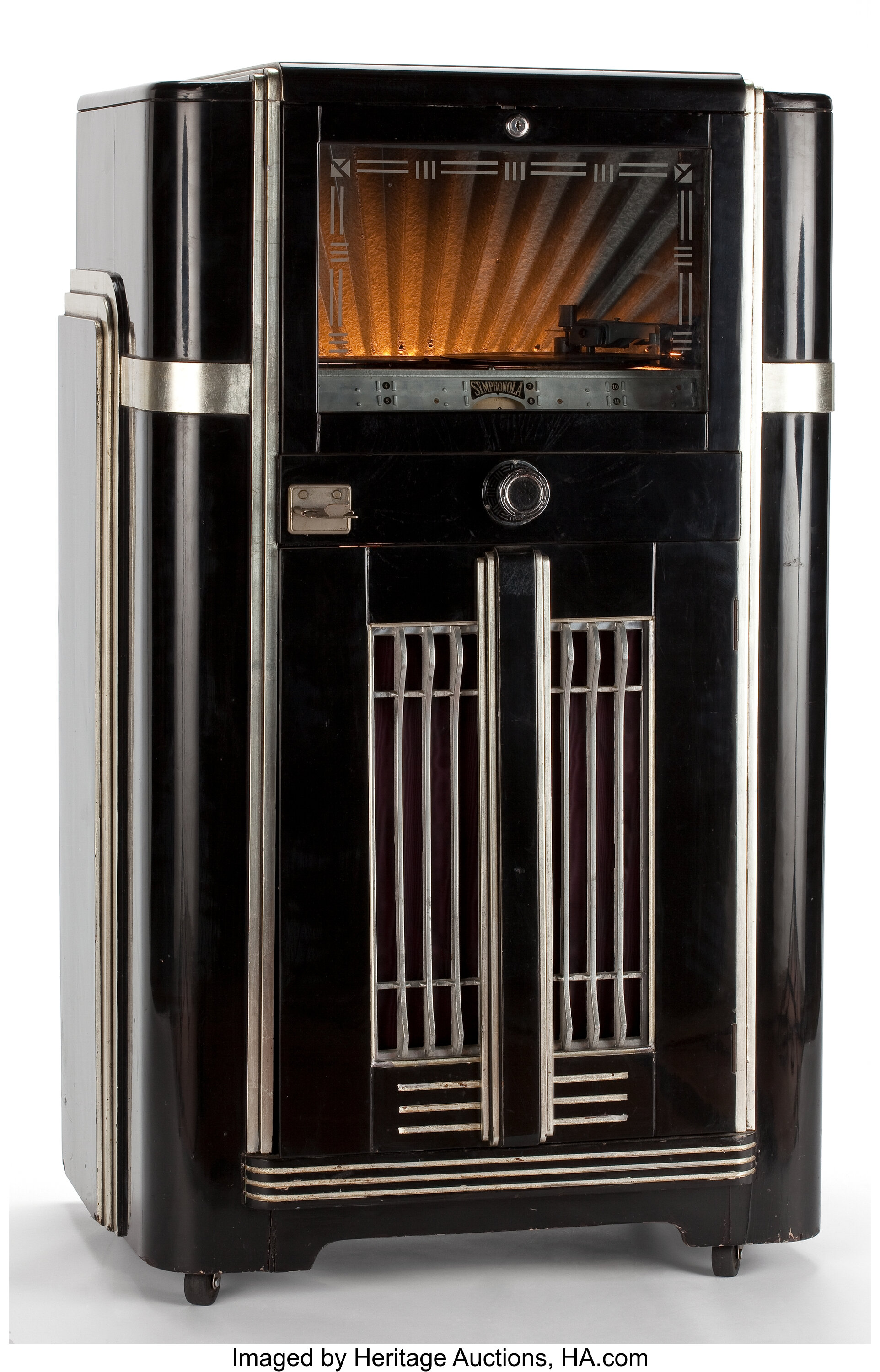 Whoopi Goldberg Collection. SEEBURG SYMPHONOLA JUKE BOX IN BLACK