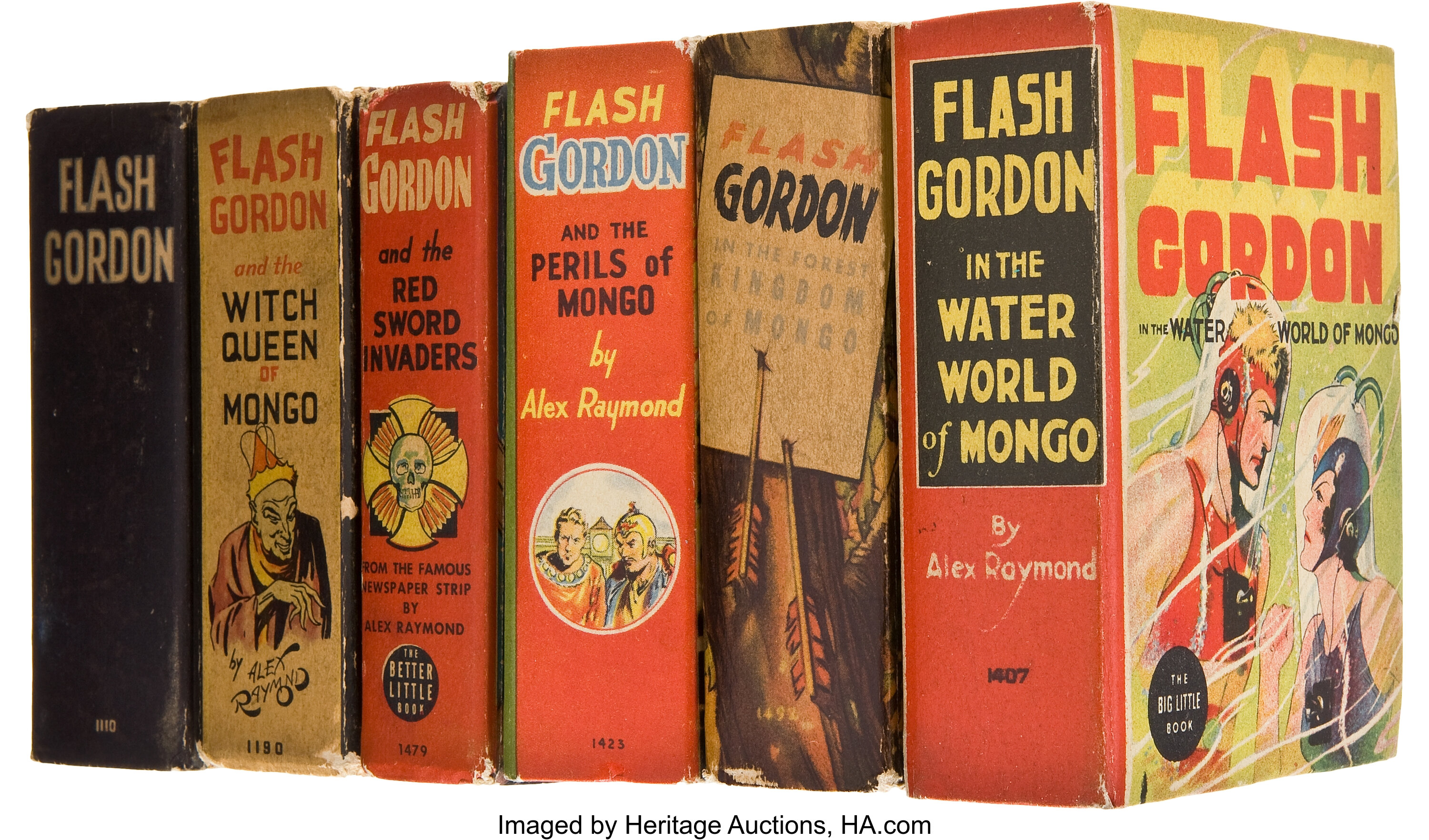 Alex Raymond Six Flash Gordon Big Better Little Books Including Lot Heritage Auctions