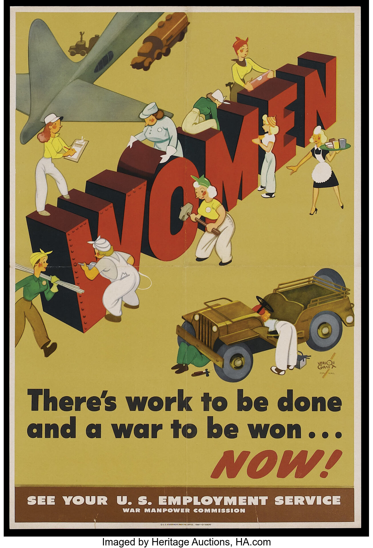 War Propaganda Poster U S Government 1944 World War Ii Lot
