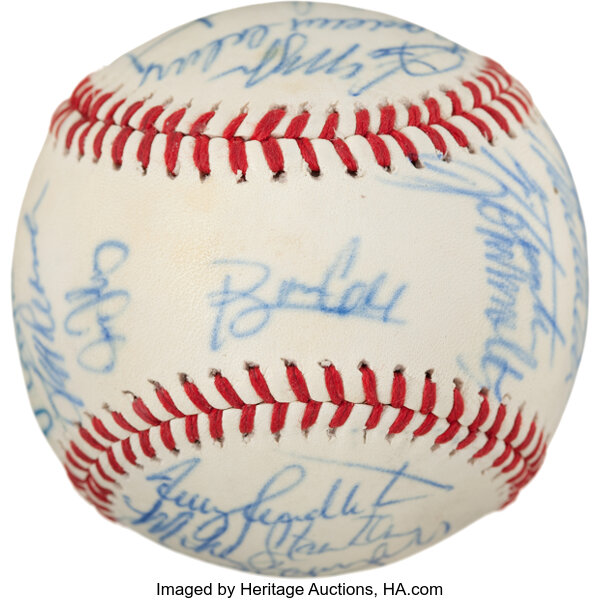 Atlanta Braves Autographed Baseball Memorabilia