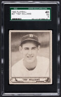 Ted Williams Boston Red Sox 1940 Playball #27 SGC Authenticated 3 Card