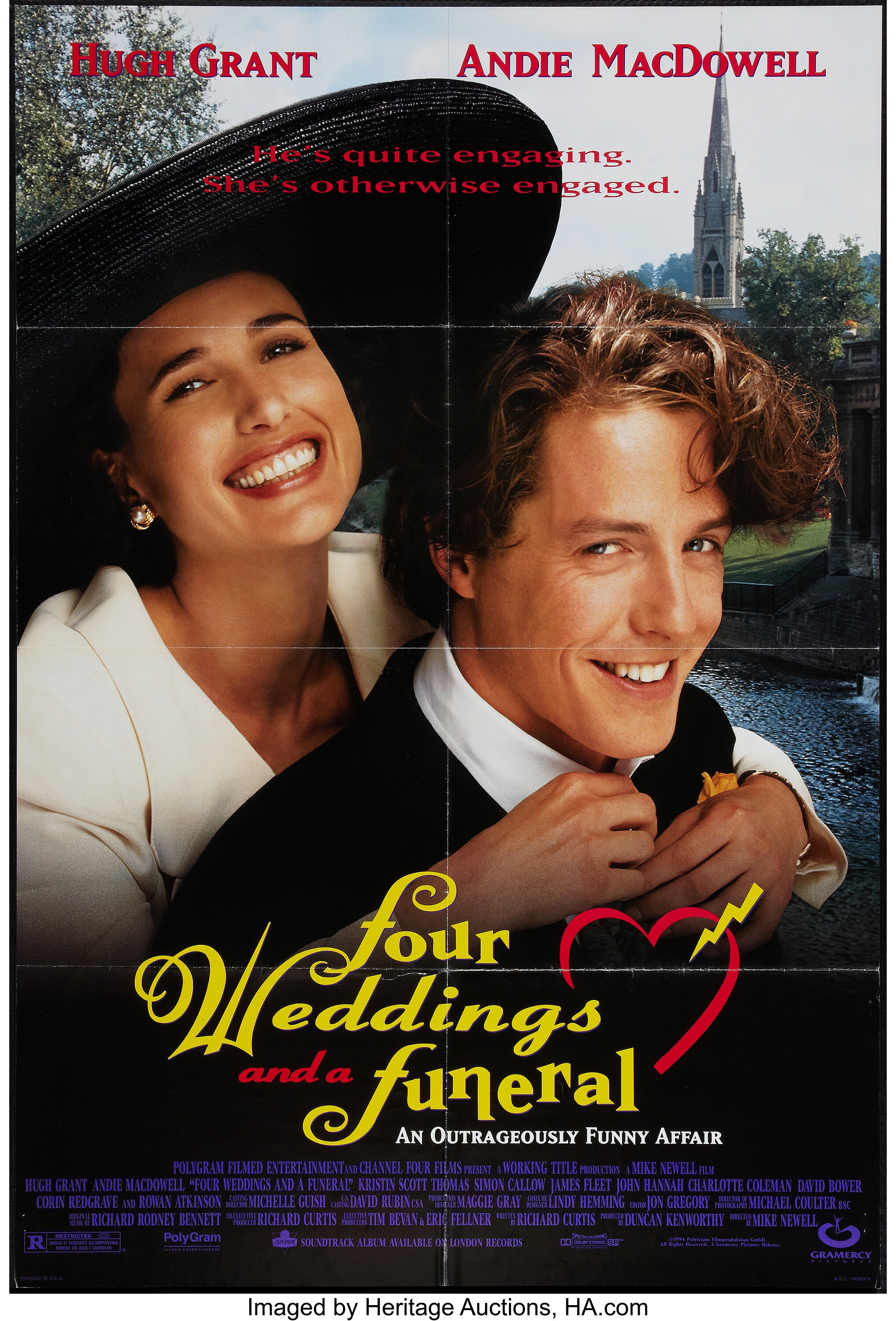 Four Weddings And A Funeral Others Lot Gramercy 1994 One Lot 50157 Heritage Auctions