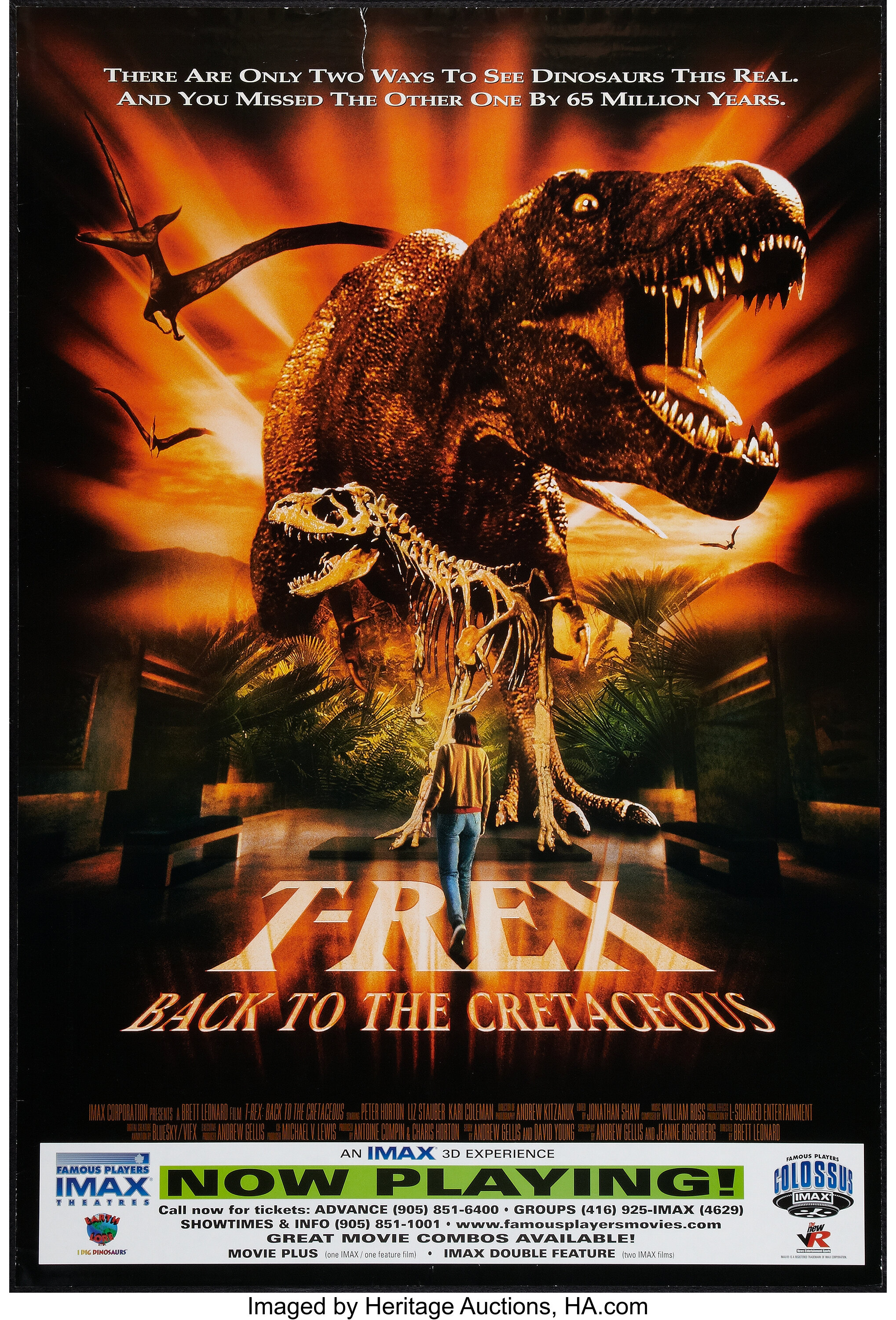 T-Rex: Back to the Cretaceous & Other Lot (IMAX, 1998). One Sheet