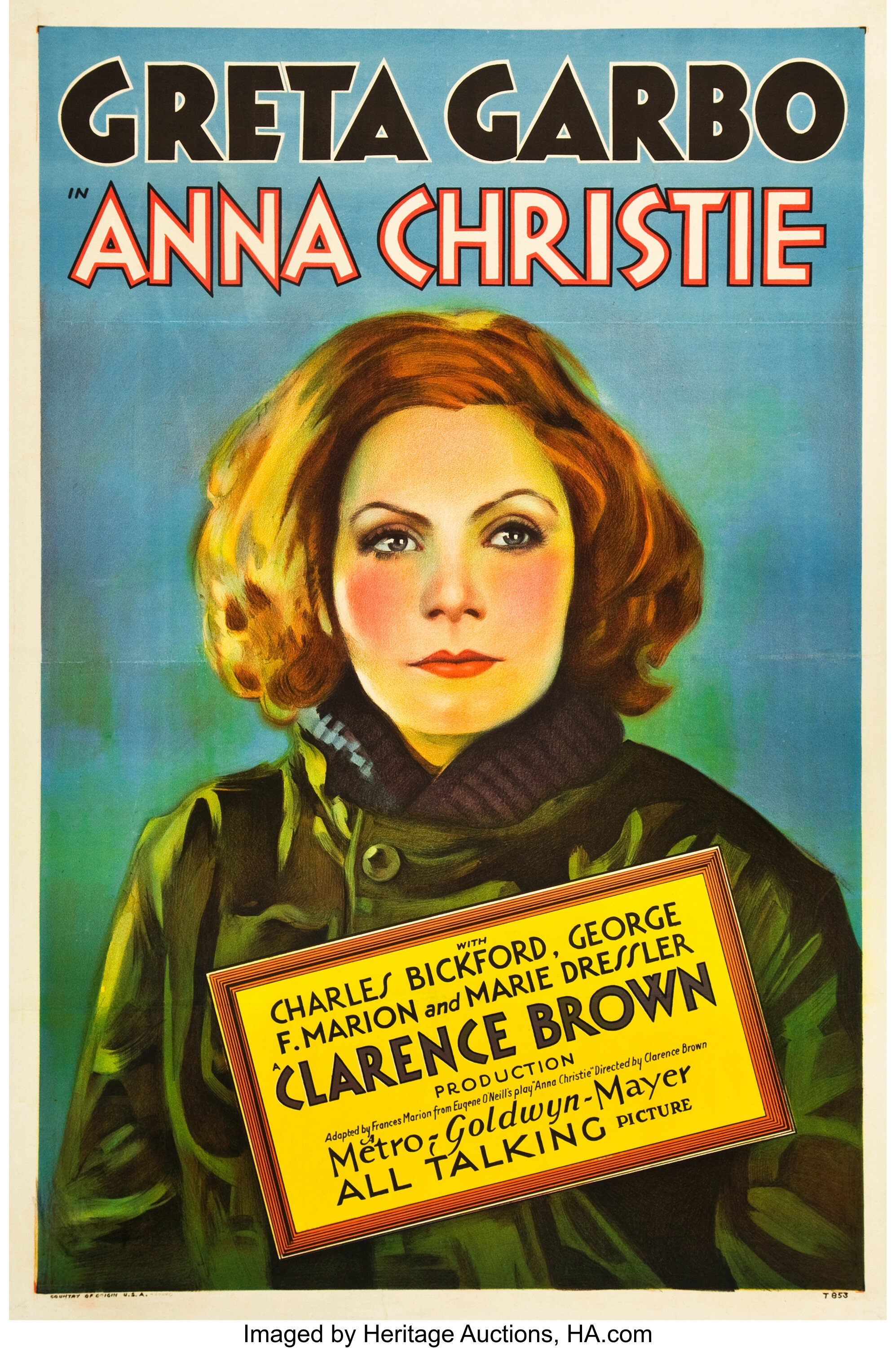 Anna Christie (MGM, 1930). One Sheet (27