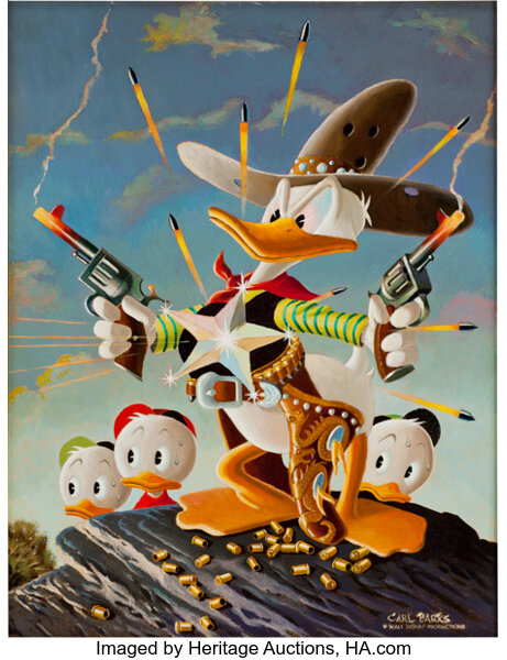 Donald Duck and Money Oil Painting By Number Disney Paint By