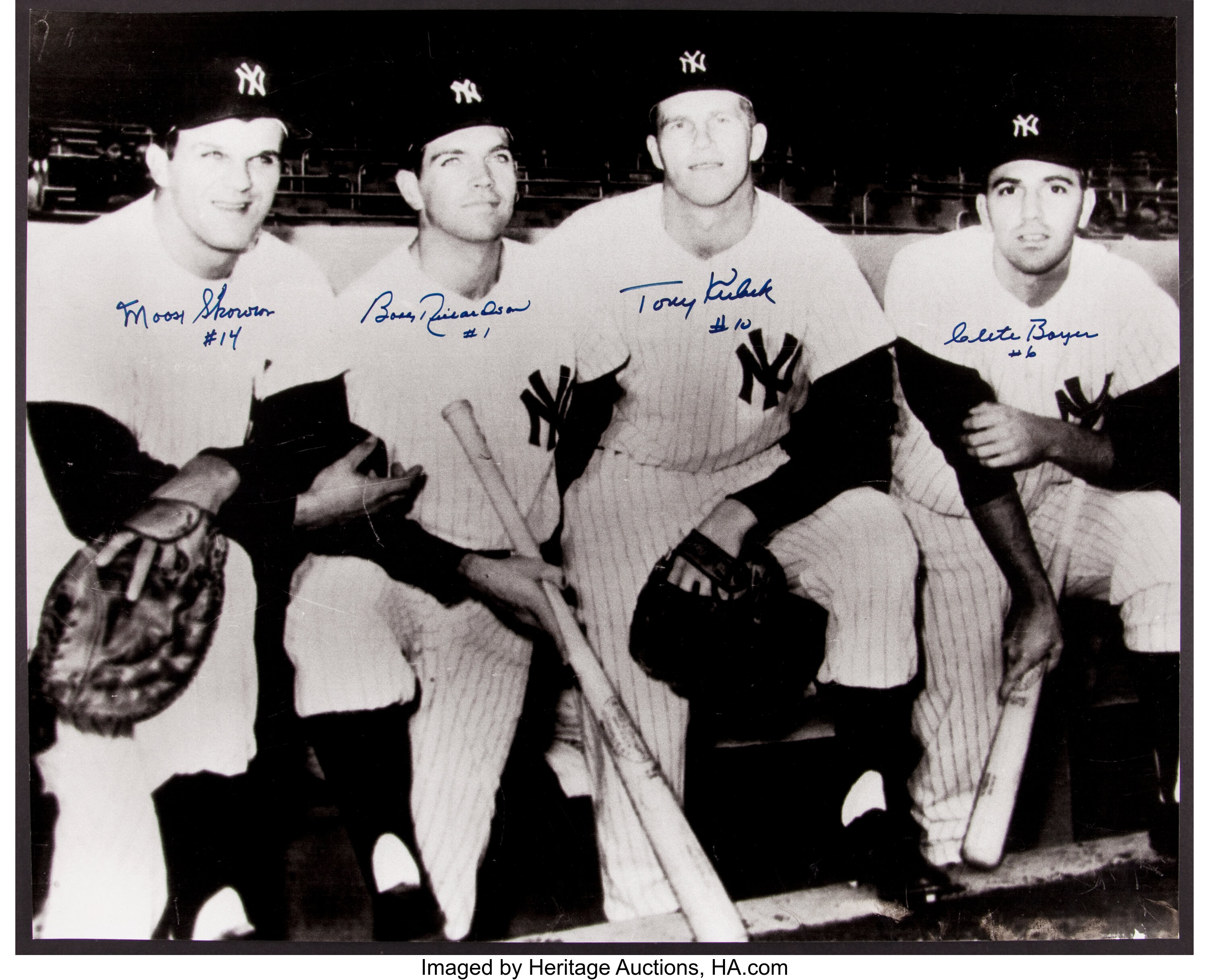 New York Yankees Legends Multi Signed Oversized Photograph.... | Lot ...