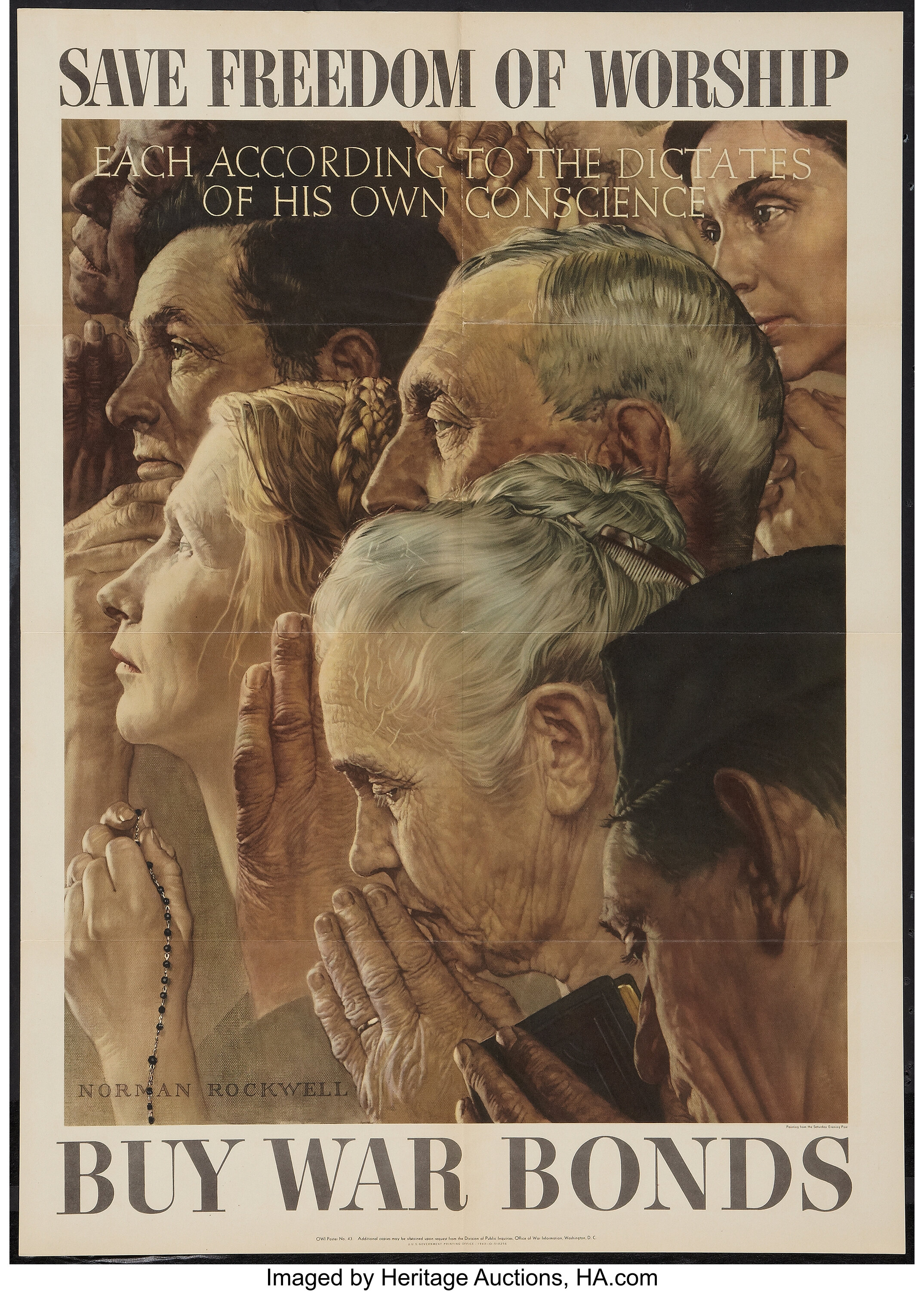 norman rockwell four freedoms poster