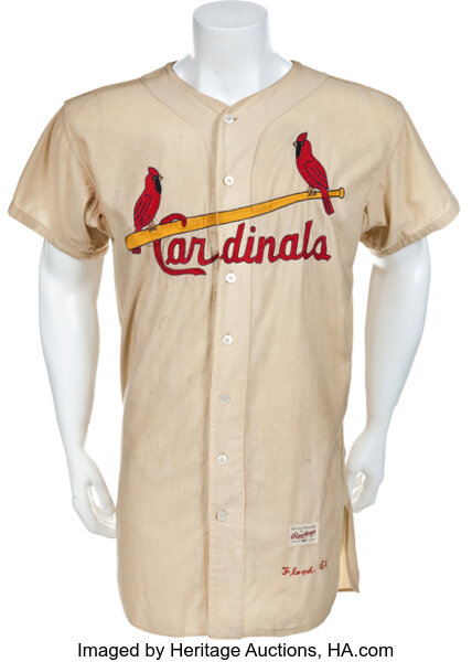 Curt Flood Jersey - 1967 St. Louis Cardinals Cooperstown Home Throwback  Baseball Jersey