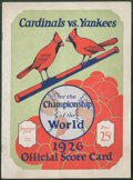 St. Louis Cardinals 1926 World Series Program T-Shirt