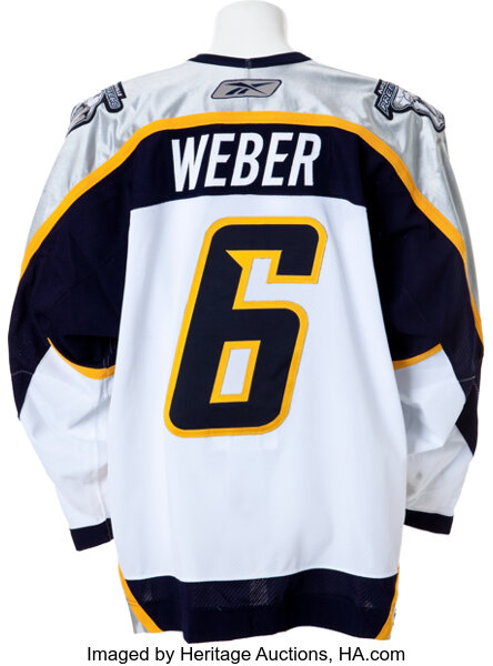 Shea Weber 2006-2007 Nashville Predators Third Set 1 Game Worn Jersey —  Desert Hockey Threads