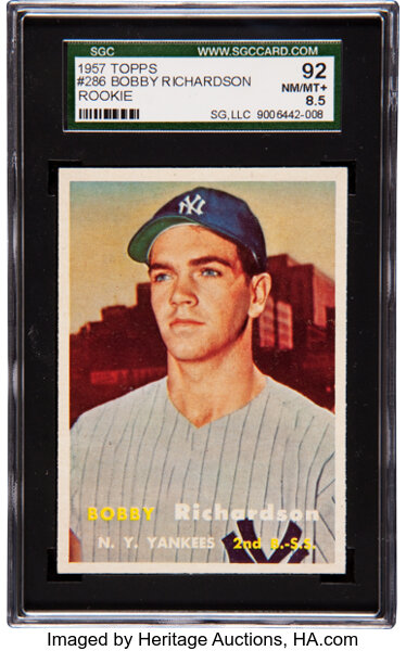 Bobby Richardson 1957 Topps baseball Card #286