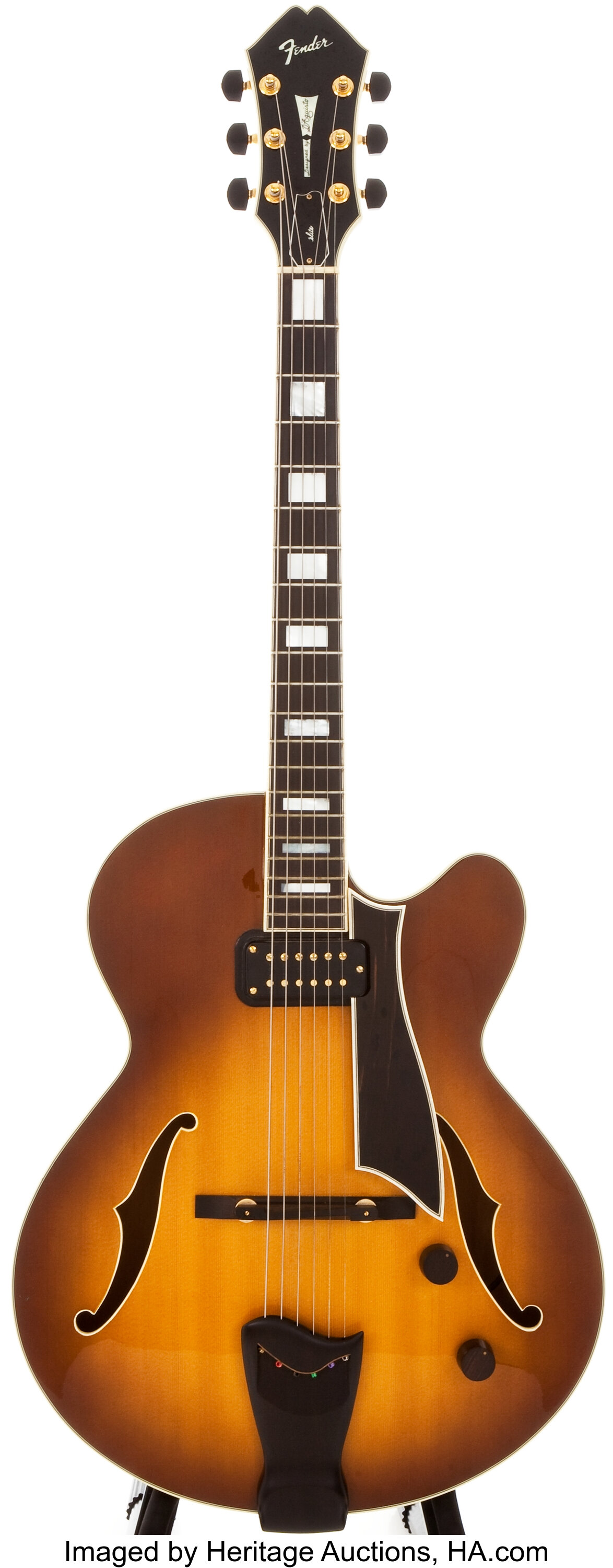1985 Fender D Aquisto Elite Sunburst Semi Hollow Body Electric Lot 54283 Heritage Auctions