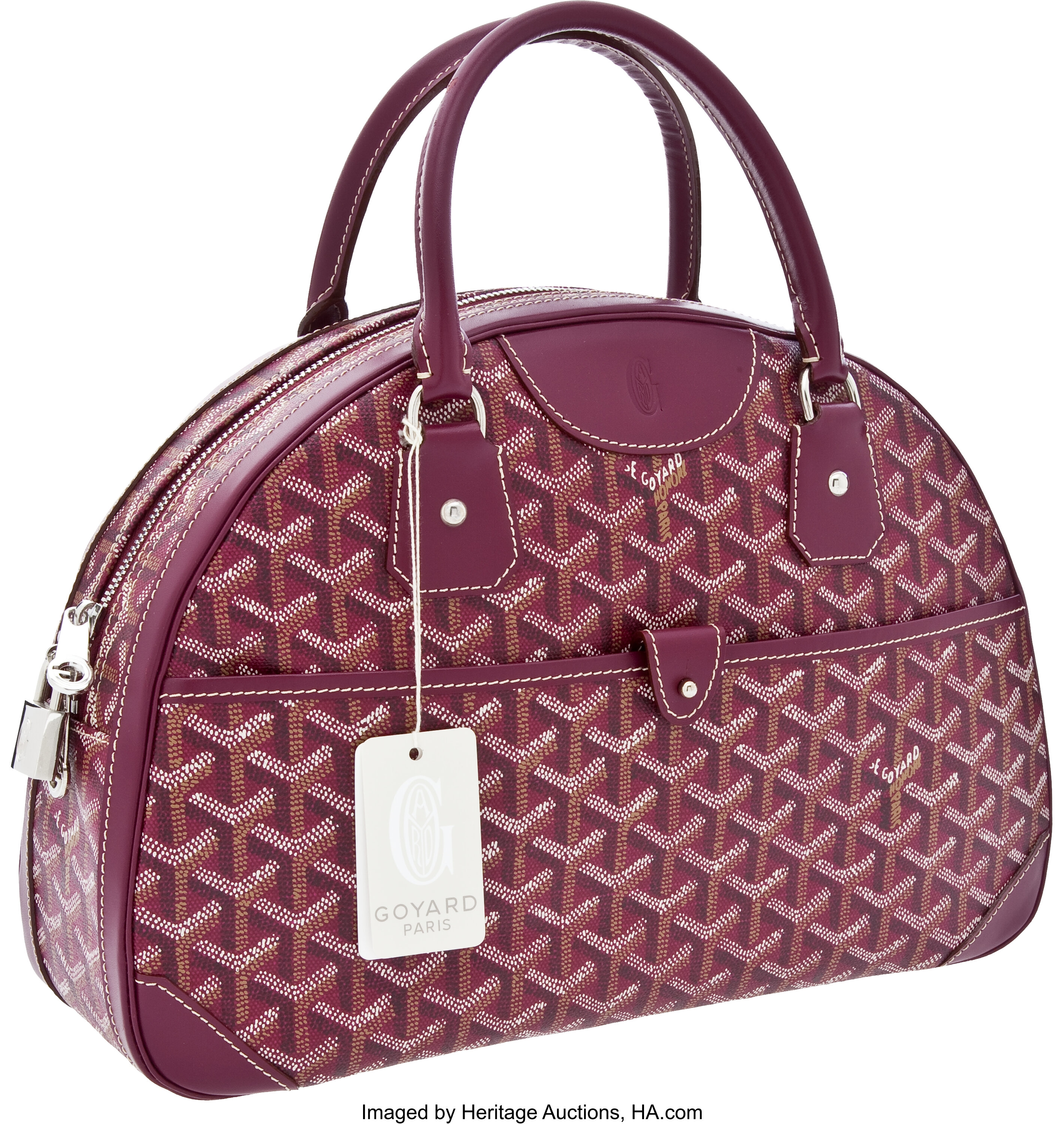 GOYARD SAINTE JEANNE GM CABAS HANDBAG IN MONOGRAM CANVAS BOWLING