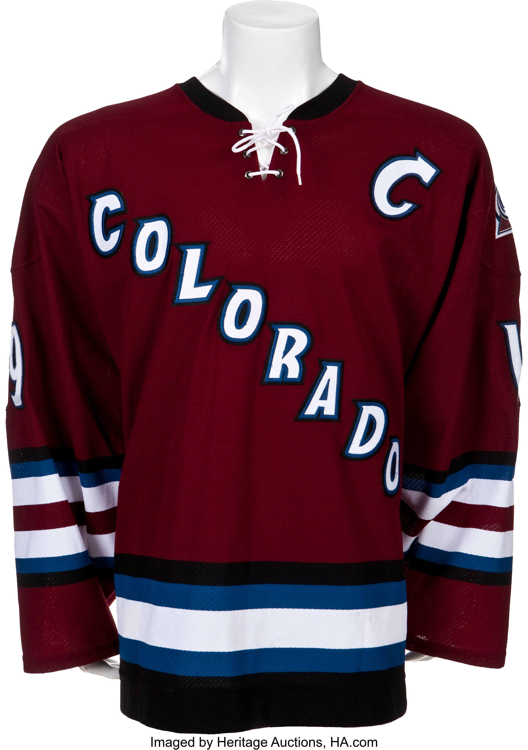 Joe Sakic Avs Alternate Jersey  Nhl hockey jerseys, Colorado avalanche,  Nhl hockey