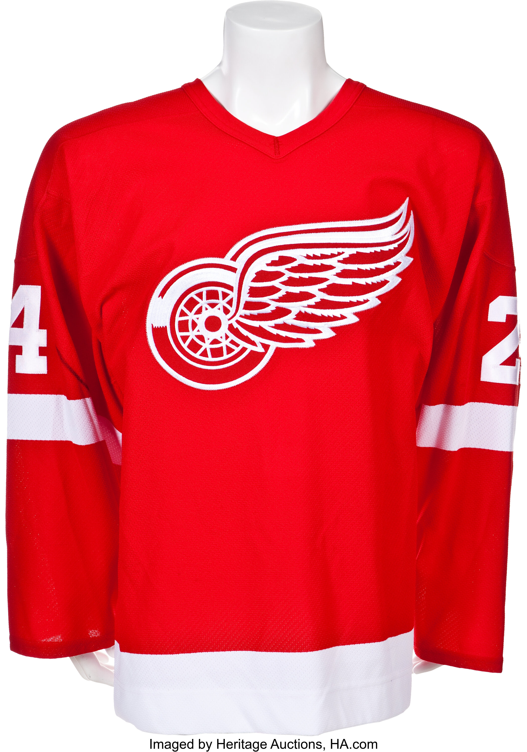 CHRIS CHELIOS signed Detroit Red Wings Red Reebok Jersey