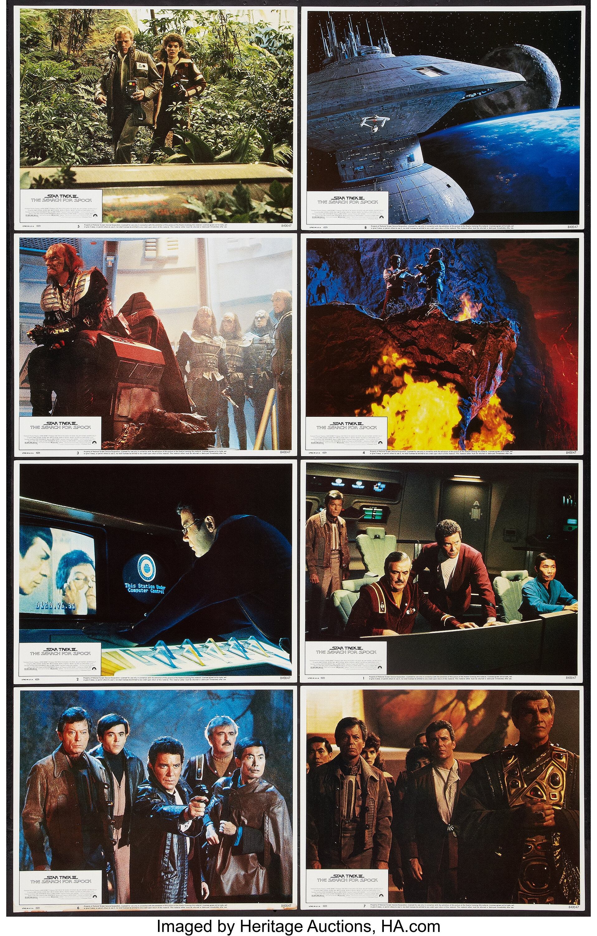 Star Trek III: The Search for Spock (Paramount, 1984). Lobby Card | Lot ...
