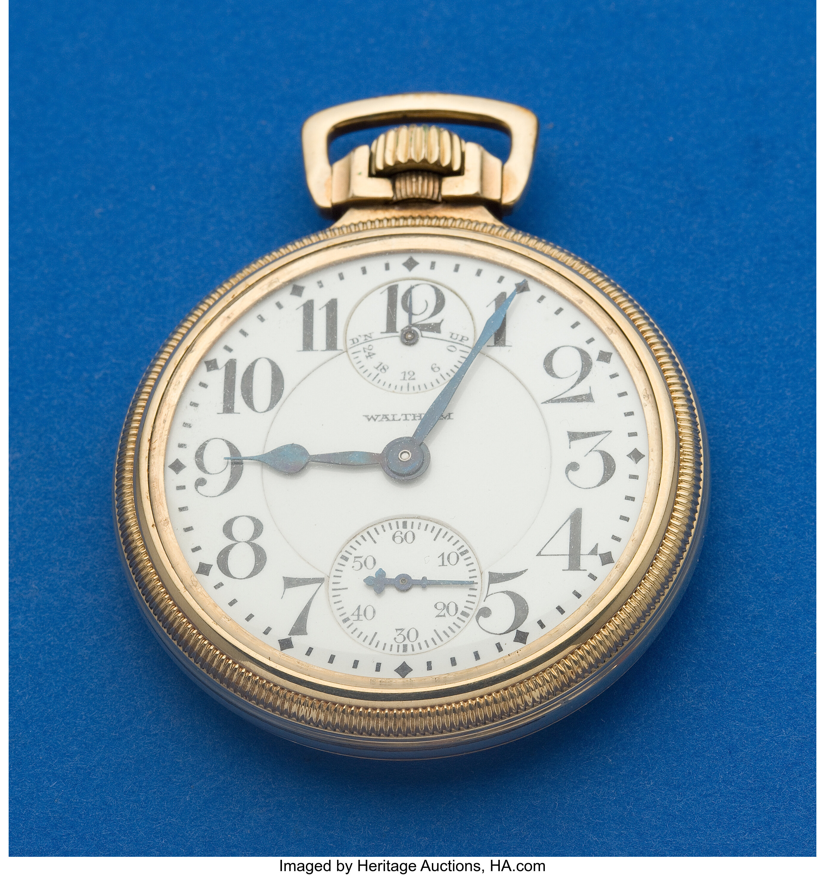 Waltham pocket best sale watch 21 jewels