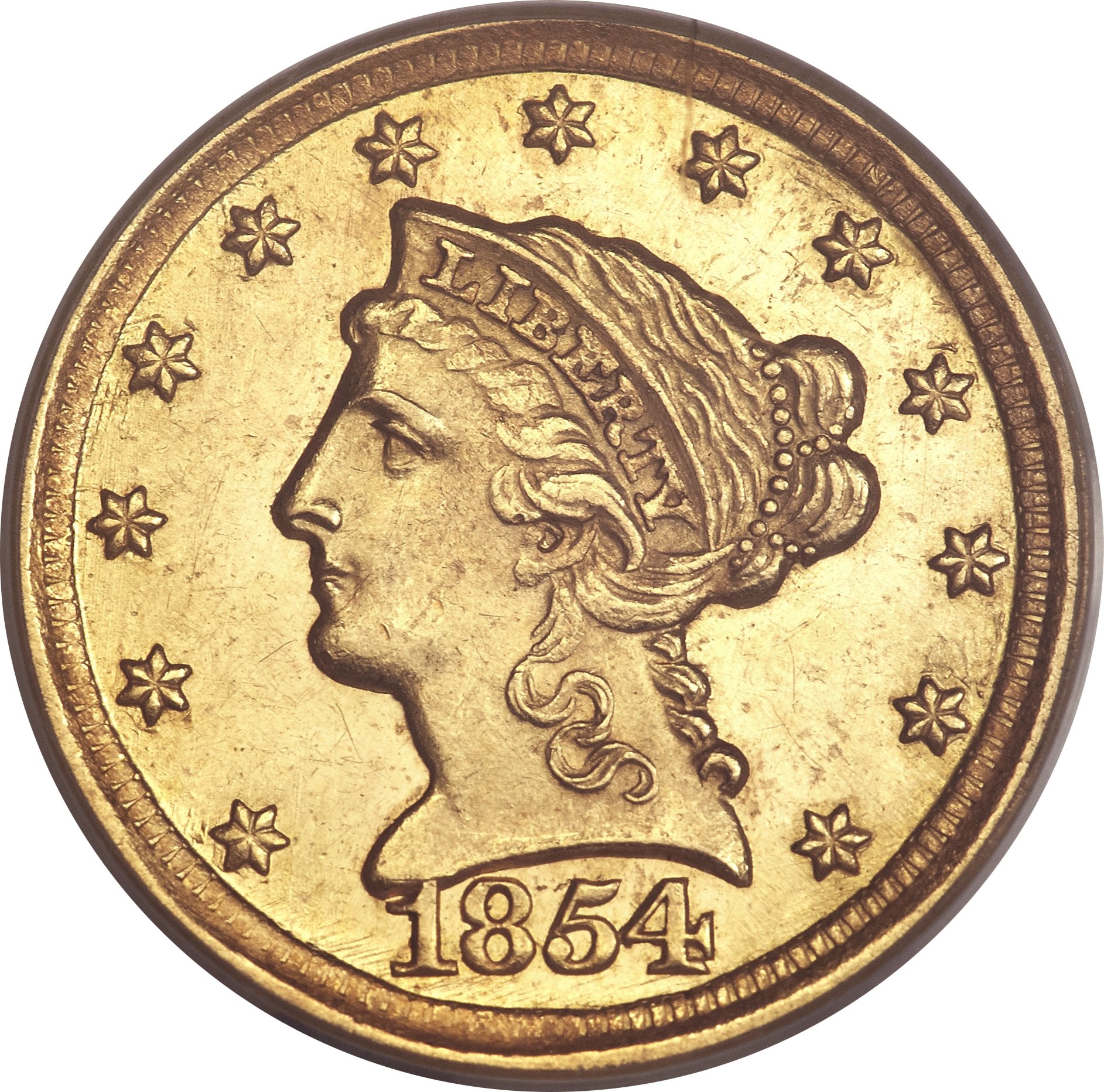 1854-O $10 Large Date (Regular Strike) Liberty Head $10 - PCGS