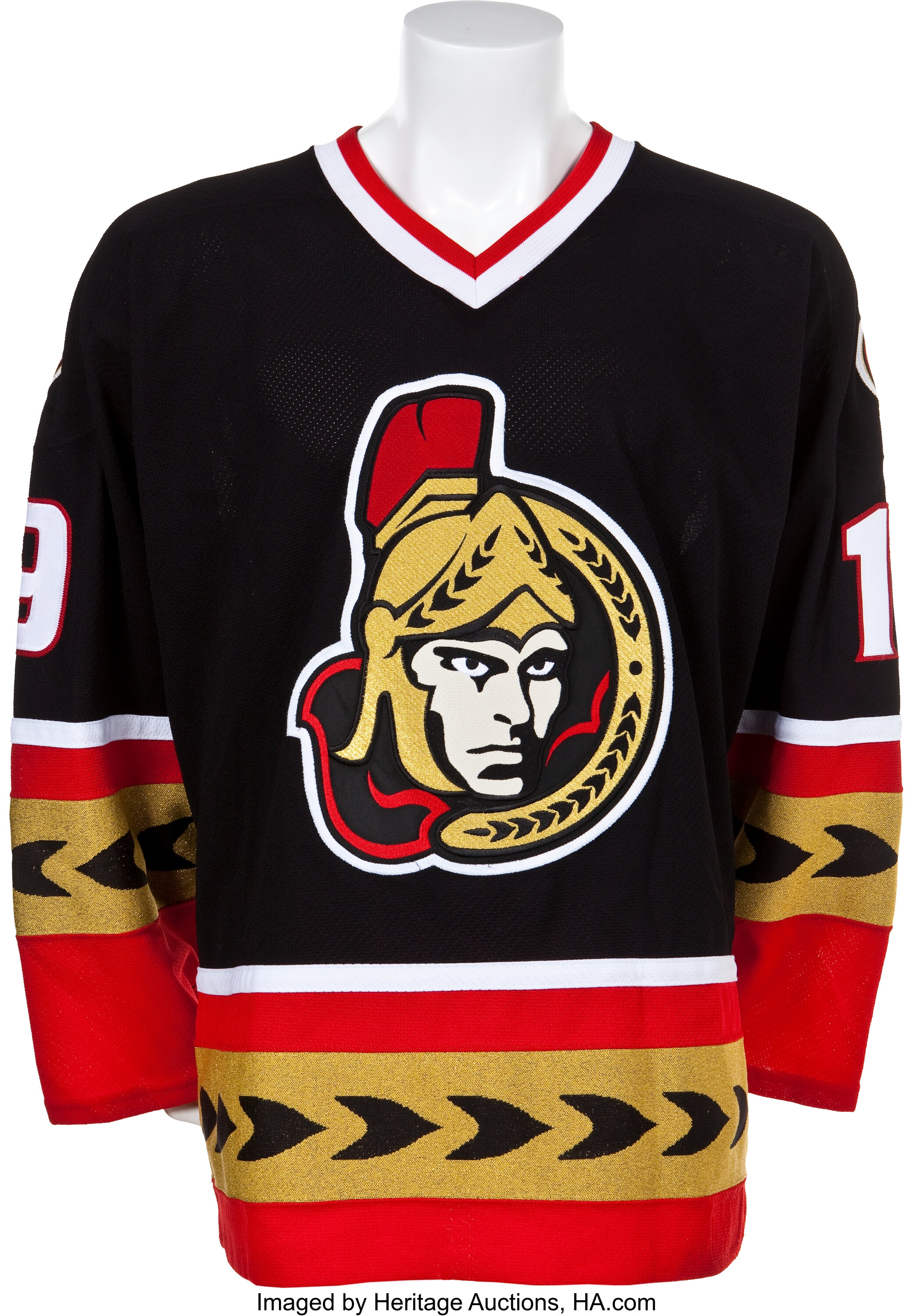 NHL Ottawa Senators 2007-08 uniform and jersey original art