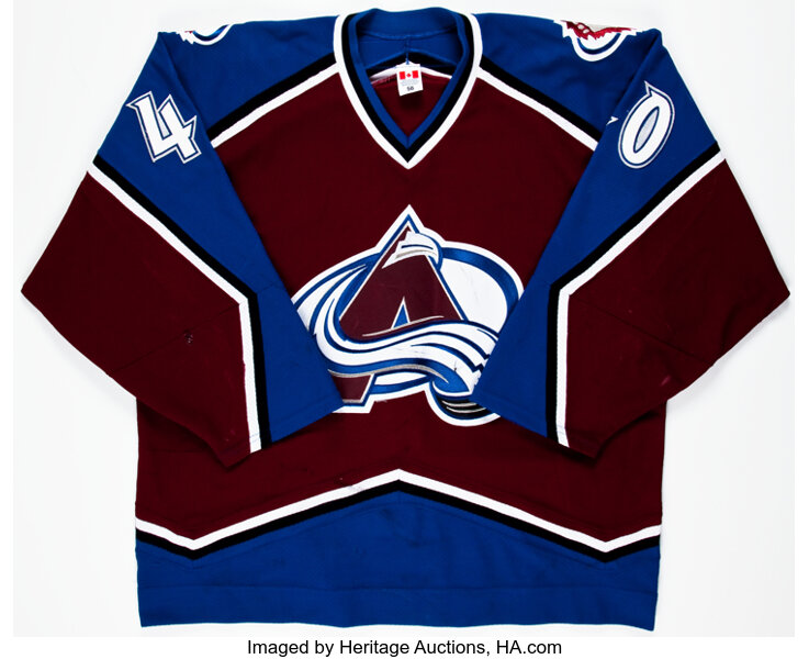 Colorado avalanche game worn jersey online