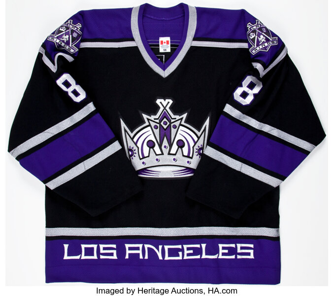 2003-04 Martin Strbak Game Worn Los Angeles Kings Jersey. Hockey, Lot  #82235