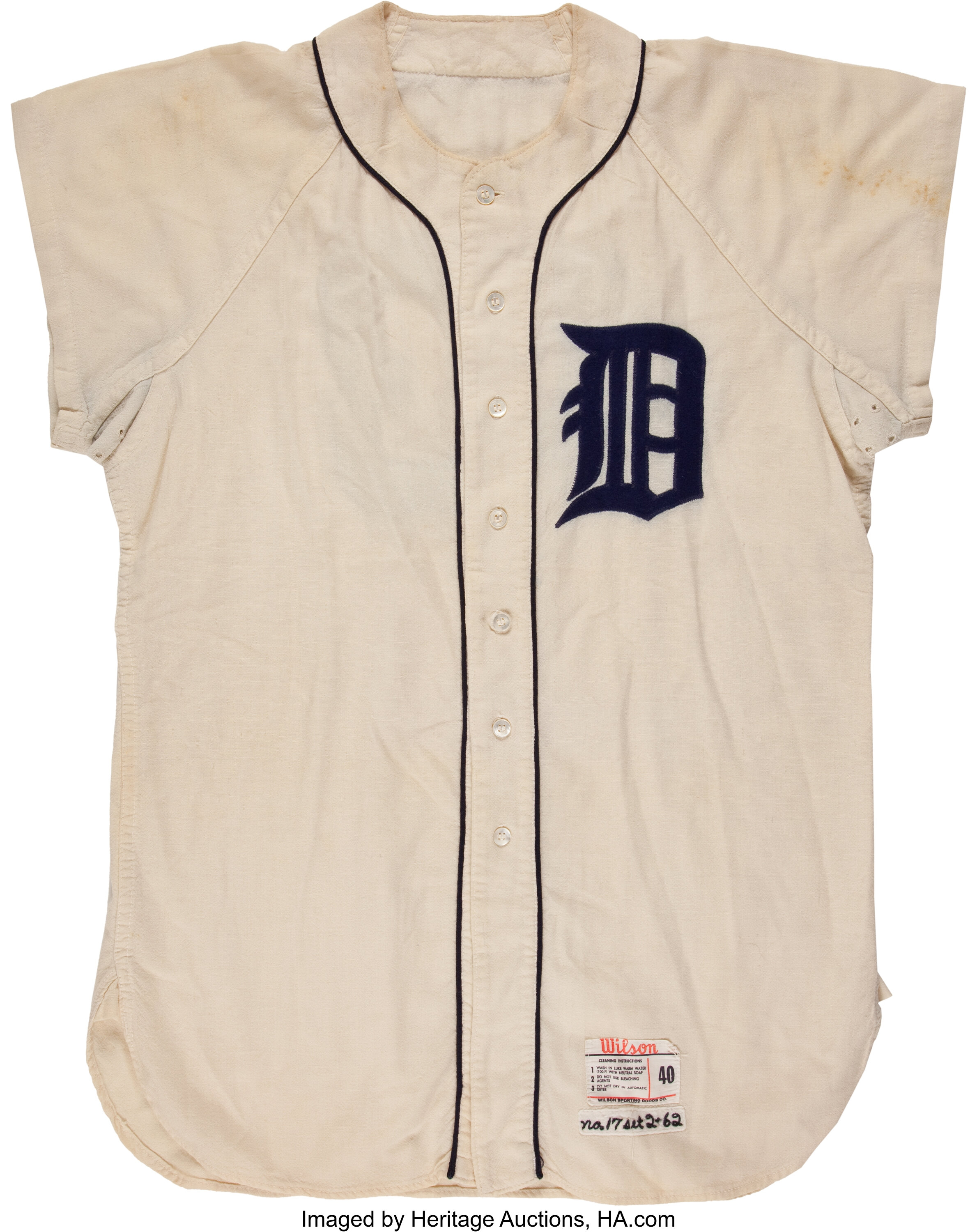Bidding open on Tigers game-worn jersey auction