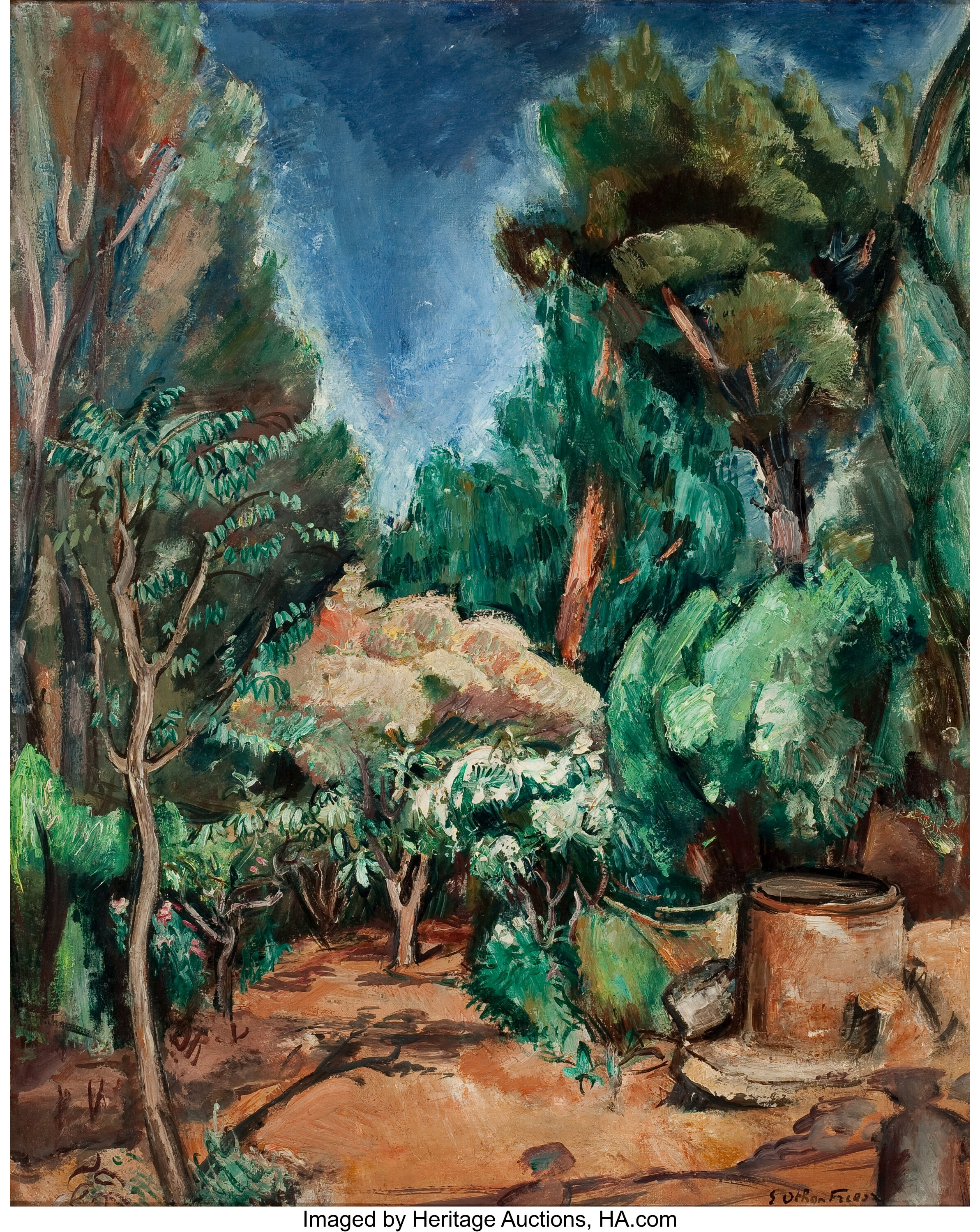 ACHILLE EMILE OTHON FRIESZ (French, 1879-1949). Paysage au Puits