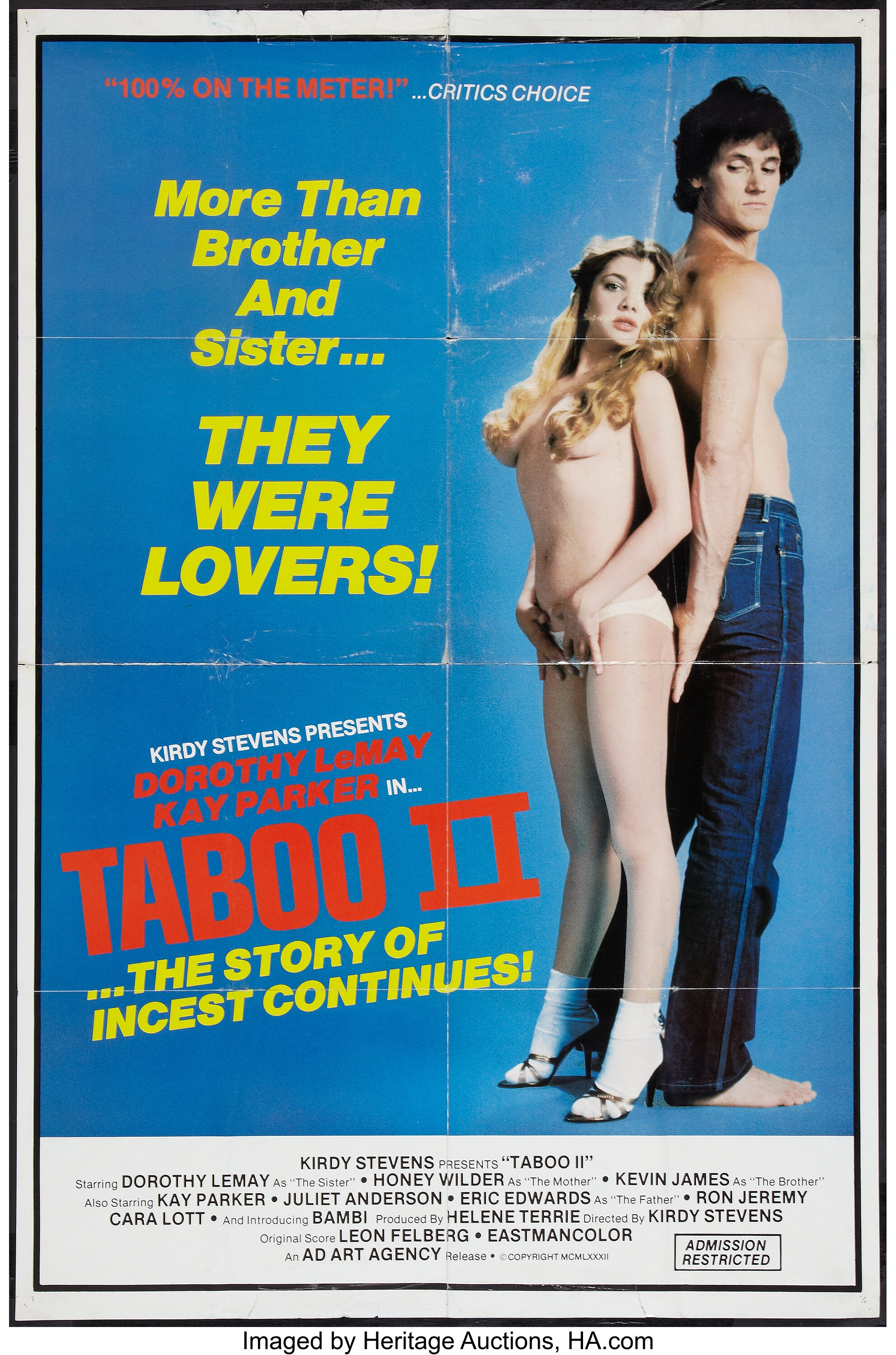 Taboo II & Other Lot (Ad Art Agency, 1982). One Sheet (25