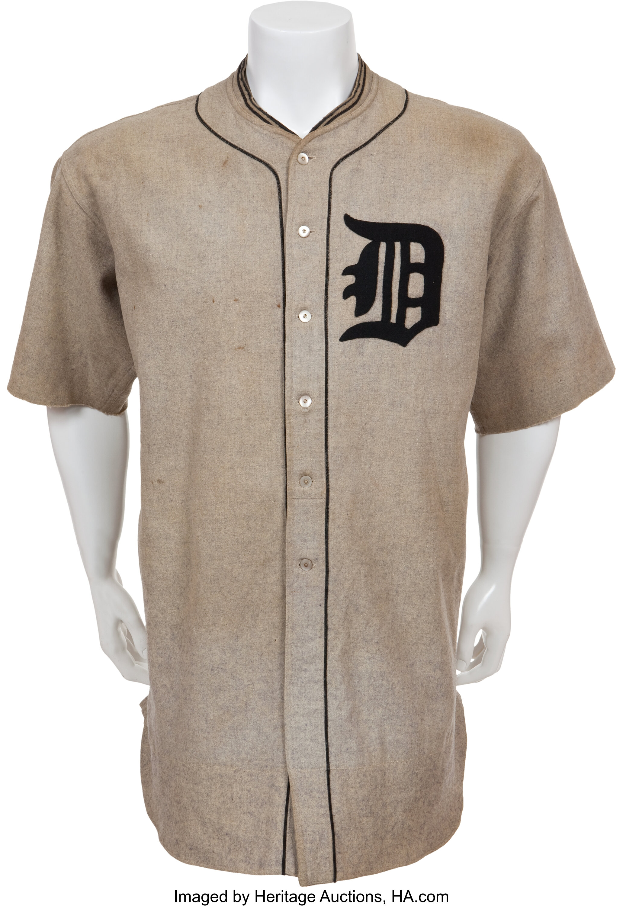 1922 Ty Cobb Game Worn Detroit Tigers Uniform. Baseball