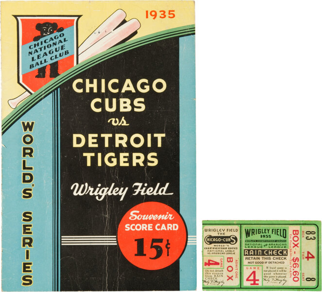 Sold at Auction: 1926 and 1927 World Series souvenir programs.