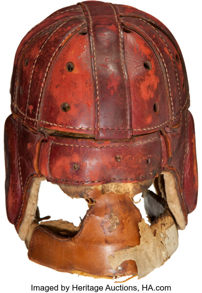 1920 A leather football helmet. : r/OldSchoolCool