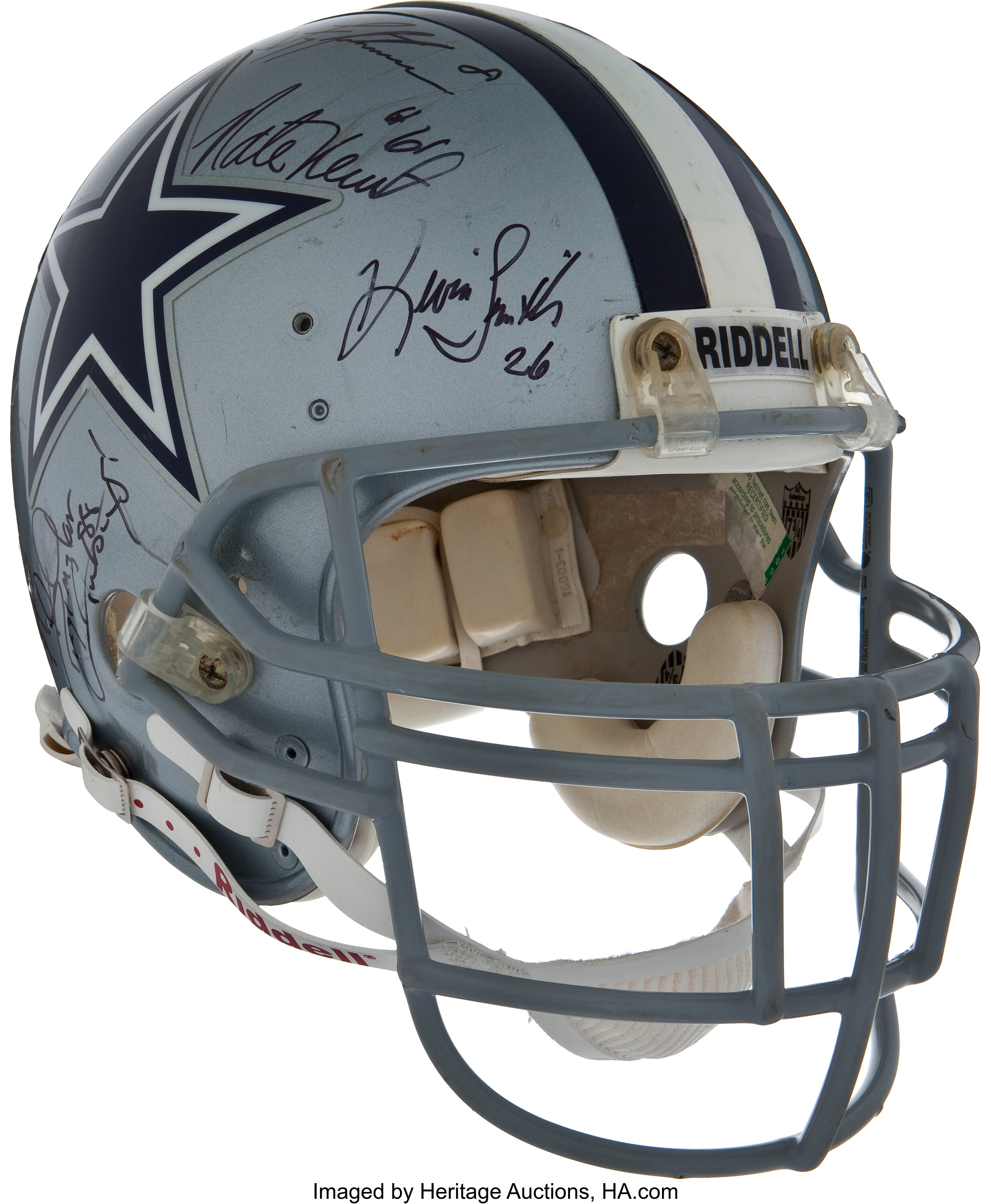 1965-66 Dallas Cowboys Game Worn Laminated Geodetic Helmet - Rare, Lot  #81481