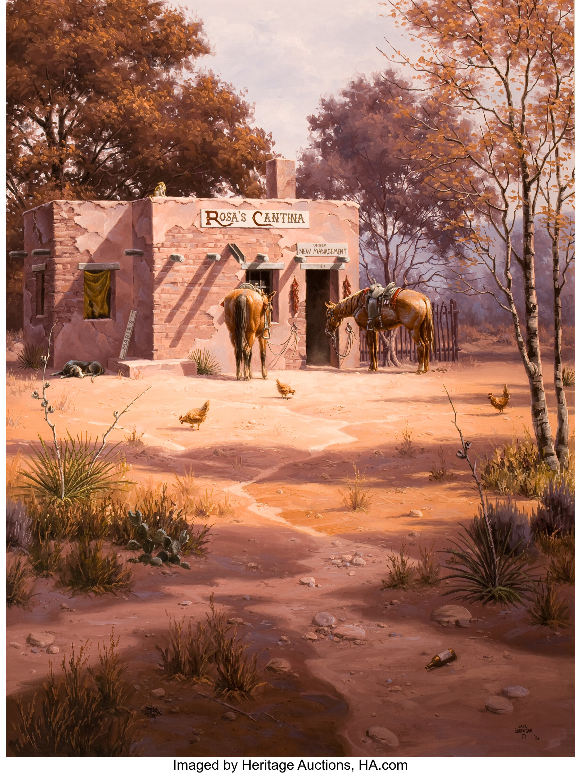 Jack Sorenson American B 1955 The Mystery At Rosa S Cantina Lot Heritage Auctions