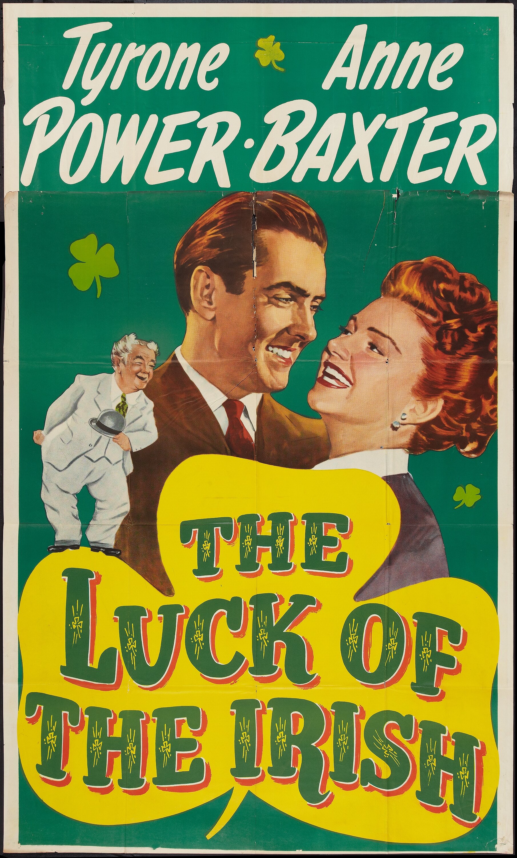 The Luck of the Irish (20th Century Fox, 1948). Partial Three Sheet, Lot  #50285