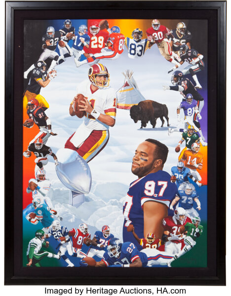 1992 'Super Bowl XXVI - The Final Contenders' Danny Day Original