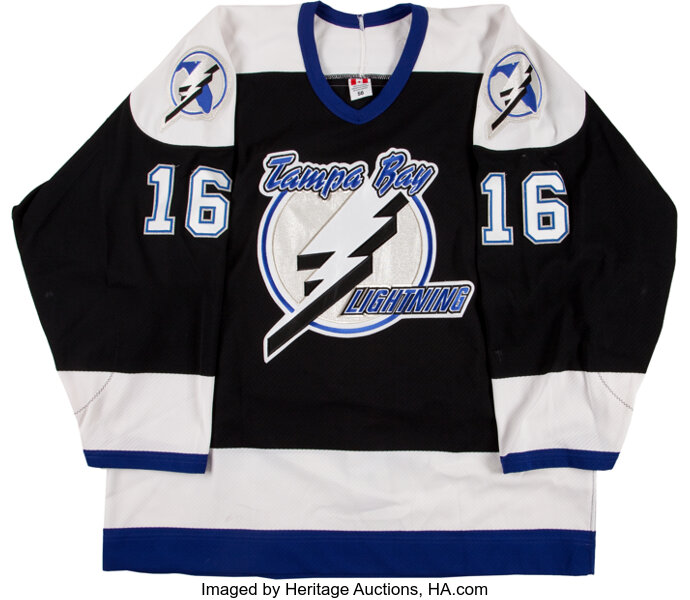 2003-04 Alexander Svitov Game Worn Tampa Bay Lightning Jersey