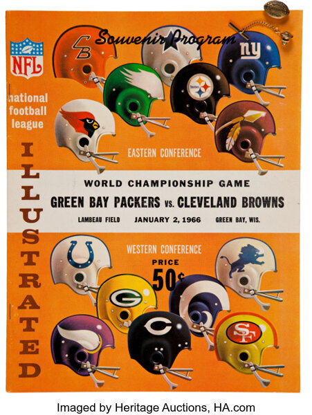 1961 NFL Championship Program & Ticket Stub - Green Bay Packers vs., Lot  #83160