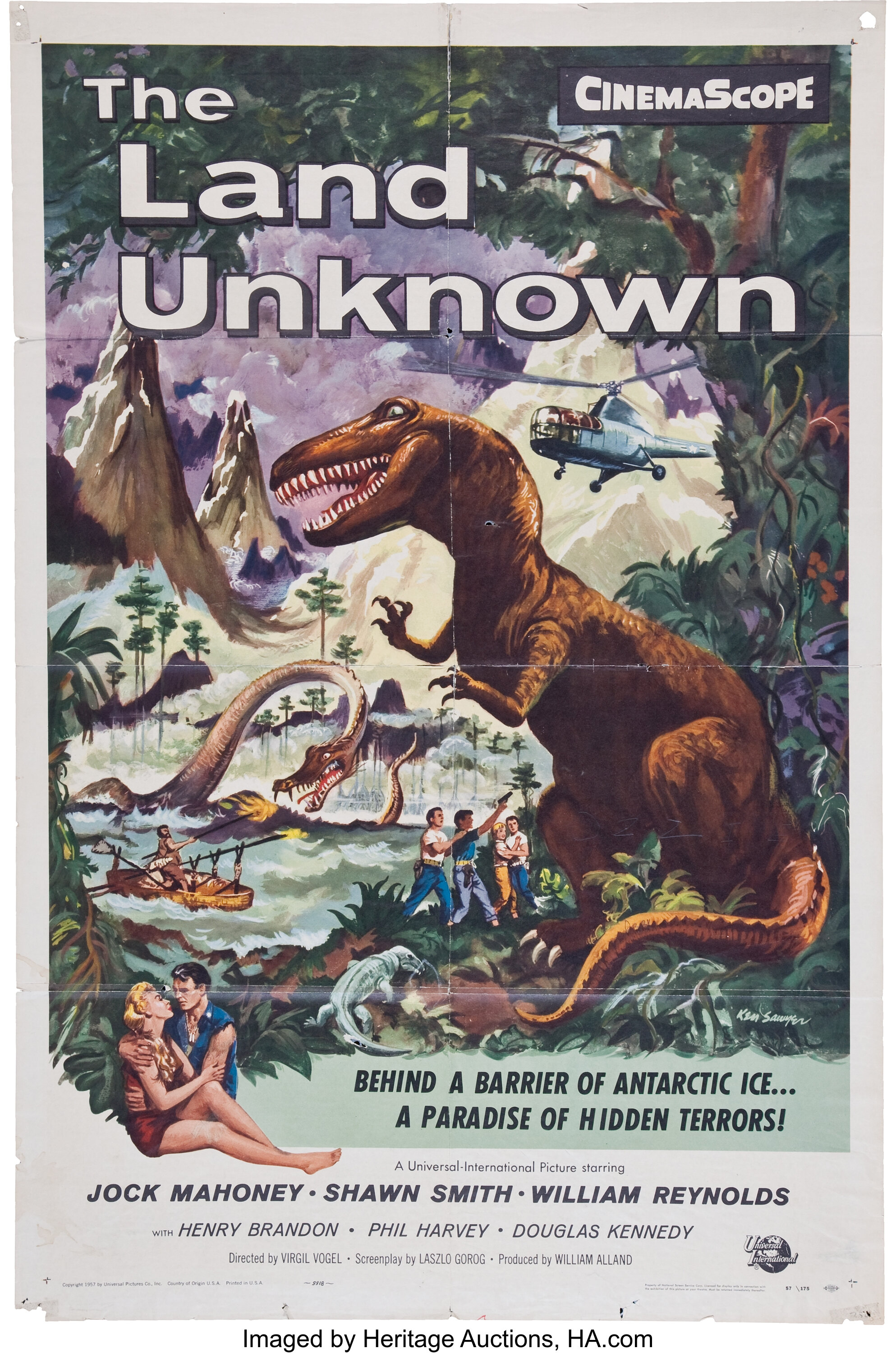 The Land Unknown Movie Poster Universal 1957 Memorabilia Lot Heritage Auctions