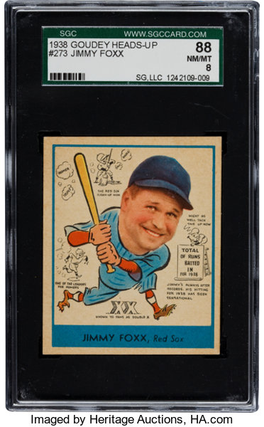 7 Cool Jimmie Foxx Baseball Cards