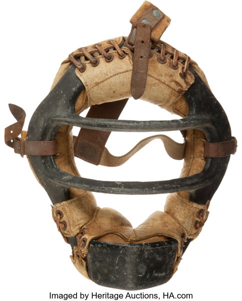 Antique Catchers Mask and Rawlings Helmet Vintage Baseball 