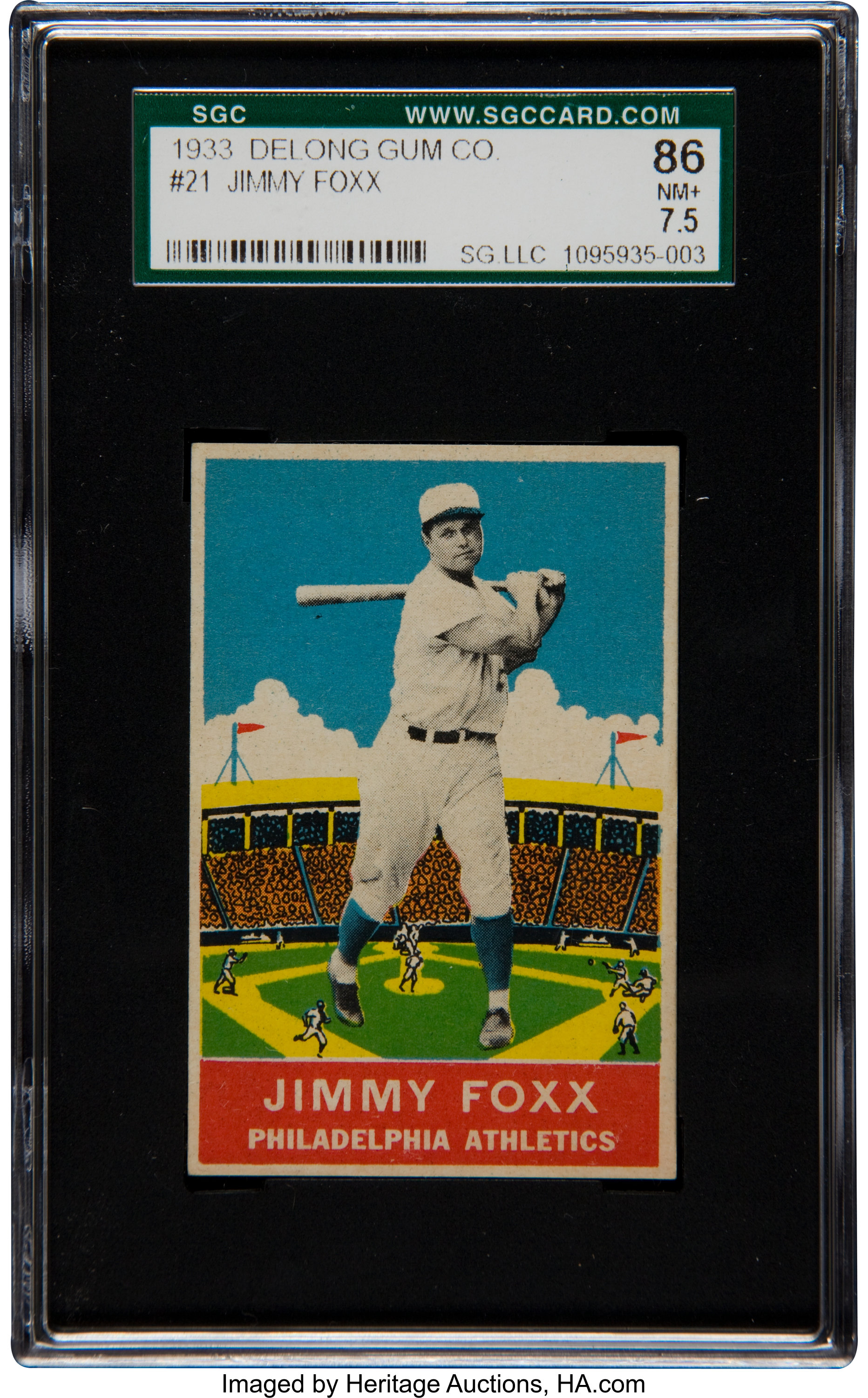 Philadelphia Athletics Slugger Jimmie Foxx 