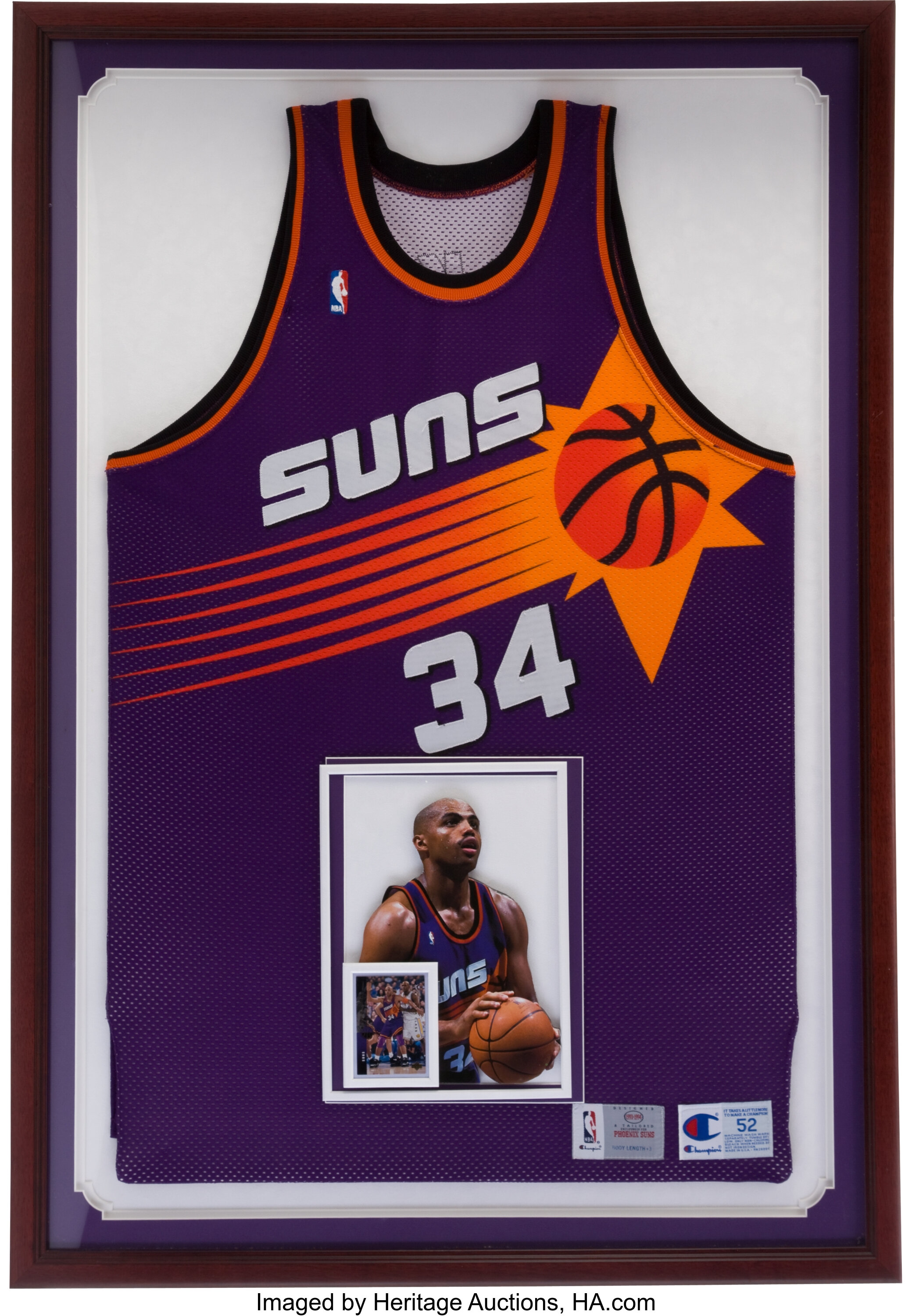 1993-94 Charles Barkley Game Worn Phoenix Suns Jersey. ... | Lot #81429 | Auctions
