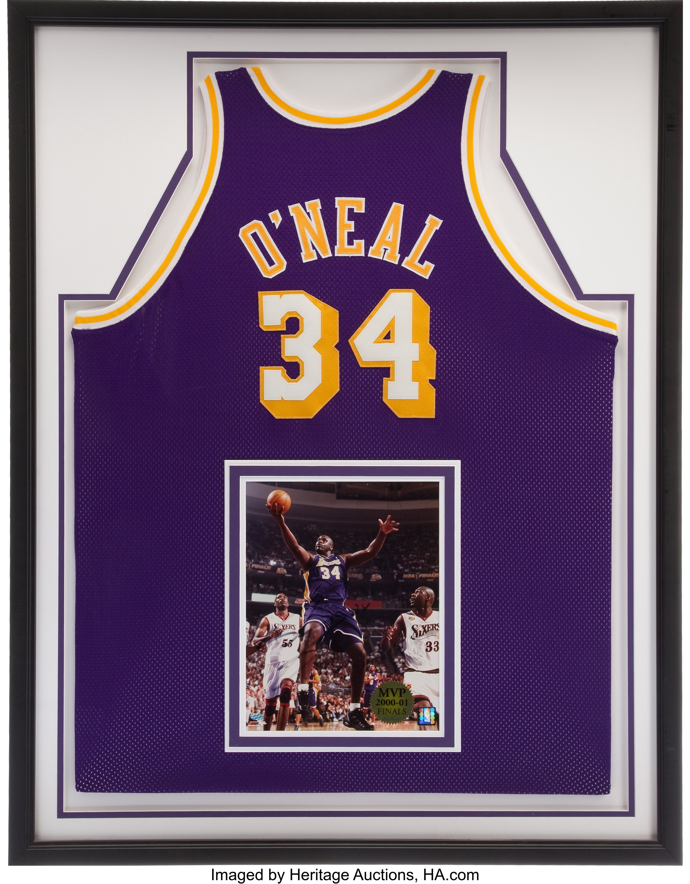 Lot Detail - 2000-01 Shaquille O'Neal Game Used & Signed NBA