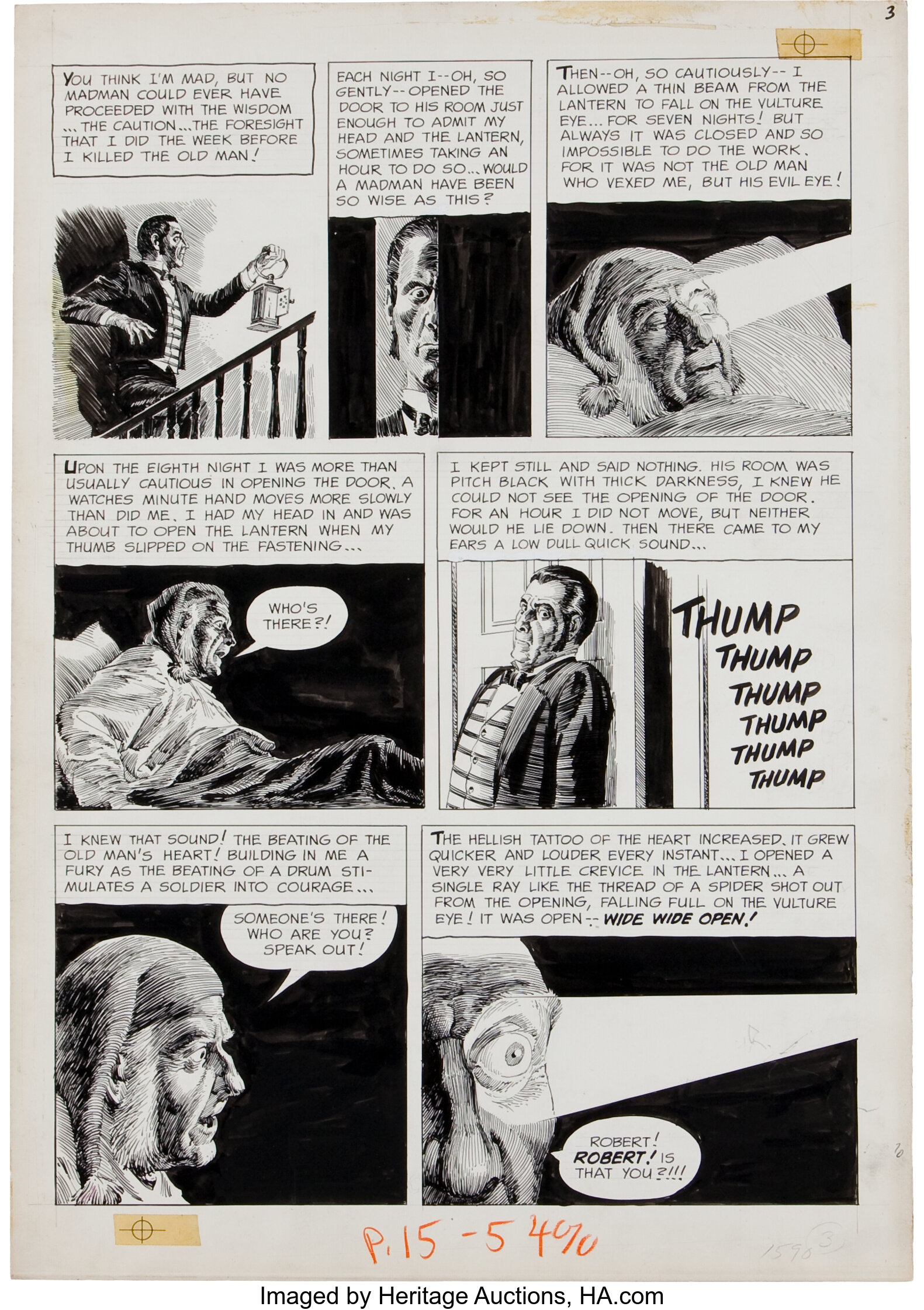 Reed Crandall Creepy 3 Creepy Classic The Tale Tell Heart Page